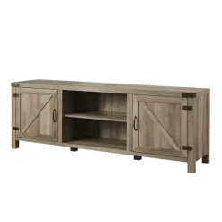 Kirkland's Home Tv Stands & Media Consoles-Wash Barn Door Tv Stand