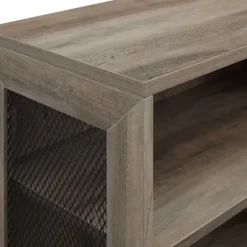 Kirkland's Home Bookshelves-Wash Bookshelf With Mesh Sides