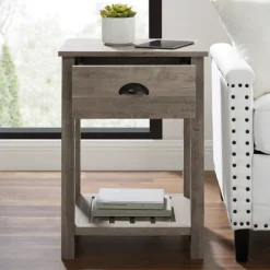 Kirkland's Home Accent & End Tables-Wash Country Accent Table