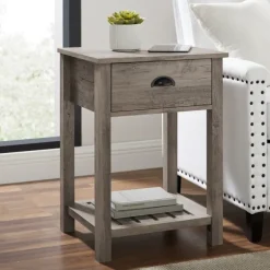 Kirkland's Home Accent & End Tables-Wash Country Accent Table
