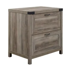 Kirkland's Home Office Furniture-Wash 2-Drawer Wood File Cabinet