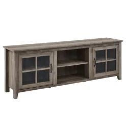 Kirkland's Home Tv Stands & Media Consoles-Wash Glass Door Tv Stand