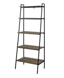 Kirkland's Home Bookshelves-Wash Industrial Ladder Bookshelf