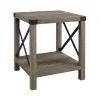 Kirkland's Home Accent & End Tables-Wash Industrial X-Frame Accent Table