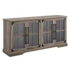 Kirkland's Home Tv Stands & Media Consoles-Wash Window 4-Door Tv Stand