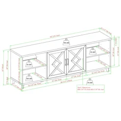 Kirkland's Home Tv Stands & Media Consoles-Wash Wood Helix Open Shelf Tv Stand