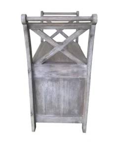 Kirkland's Home Benches & Ottomans-Washed Acacia Wood Storage Bench With Arms