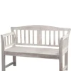 Kirkland's Home Benches & Ottomans-Washed Arched Wood Bench