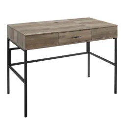 Kirkland's Home Office Furniture-Washed Lift Top Storage Desk