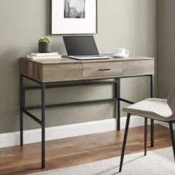Kirkland's Home Office Furniture-Washed Lift Top Storage Desk