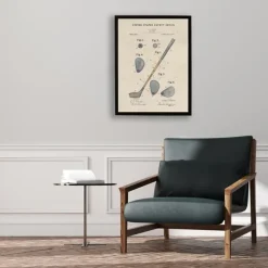 Kirkland's Home Framed Art-Watercolor Golf Club Framed Art Print