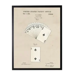 Kirkland's Home Framed Art-Watercolor Playing Cards Framed Art Print