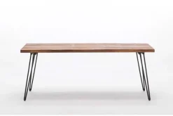 Kirkland's Home Coffee Tables-Weather Fir Wood And Hairpin Legs Coffee Table