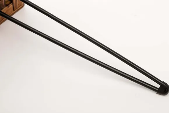 Kirkland's Home Coffee Tables-Weather Fir Wood And Hairpin Legs Coffee Table