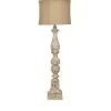 Kirkland's Home Buffet Lamps-White Aged Burlap Shade Buffet Lamp