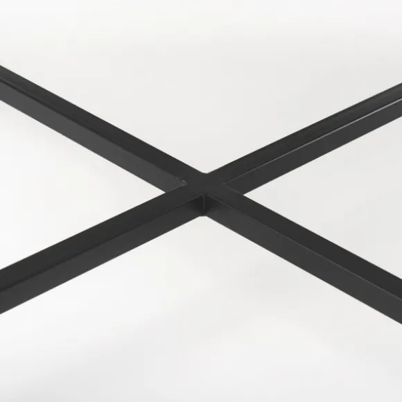 Kirkland's Home Coffee Tables-White And Onyx Marble Top Square Coffee Table