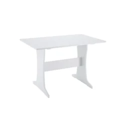 Kirkland's Home Dining Sets-White And Upholstered 3-Pc Dining Nook Set