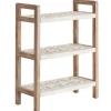 Kirkland's Home Bookshelves-White Distressed Wood Bookshelf