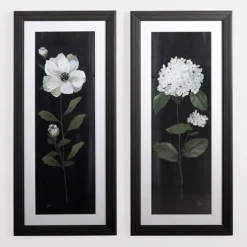 Kirkland's Home Framed Art-White Flower On Black I Framed Art Print