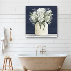 Kirkland's Home Canvas Art-White Flowers Ii Giclee Canvas Print, 40X40 In.