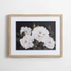 Kirkland's Home Framed Art-White Flowers On Black Back Framed Art Print