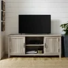 Kirkland's Home Tv Stands & Media Consoles-White Oak Grooved Door Tv Stand