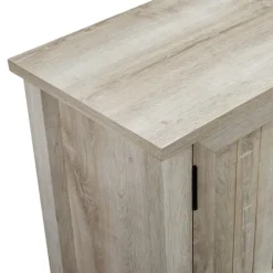 Kirkland's Home Tv Stands & Media Consoles-White Oak Grooved Door Tv Stand