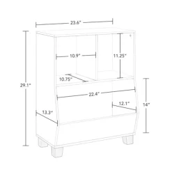 Kirkland's Home Bookshelves-White Pine Catch-All Toy Organizer With Cubbies