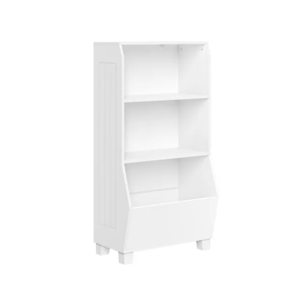 Kirkland's Home Bookshelves-White Toy Organizer Cubby Bookshelf