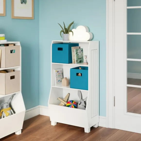 Kirkland's Home Bookshelves-White Toy Organizer Cubby Bookshelf
