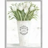 Kirkland's Home Framed Art-White Tulip Bouquet In A Vase Framed Art Print