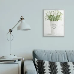 Kirkland's Home Framed Art-White Tulip Bouquet In A Vase Framed Art Print