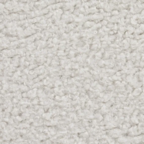 Kirkland's Home Benches & Ottomans-White Upholstered Wood Trim Ottoman