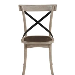 Kirkland's Home Dining Chairs-White X-Back Wooden Dining Chairs, Set Of 2