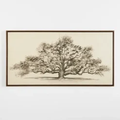 Kirkland's Home Canvas Art-Wide Oak Tree Framed Art Print