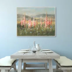 Kirkland's Home Canvas Art-Wild Foxglove Framed Canvas Art Print