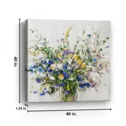 Kirkland's Home Canvas Art-Wild Grown Bouquet Canvas Art Print, 40X40 In.