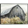 Kirkland's Home Canvas Art-Wildflower Barn Framed Canvas Art Print, 40X30 In.