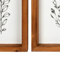 Kirkland's Home Framed Art-Wildflower Stems Framed Art Prints, Set Of 2