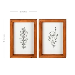 Kirkland's Home Framed Art-Wildflower Stems Framed Art Prints, Set Of 2