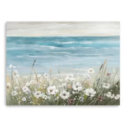 Kirkland's Home Canvas Art-Wildflowers On The Coast Canvas Art Print