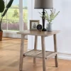 Kirkland's Home Accent & End Tables-Wire Brushed Natural Accent Table