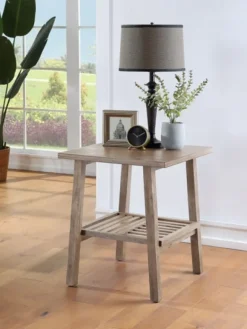Kirkland's Home Accent & End Tables-Wire Brushed Natural Accent Table