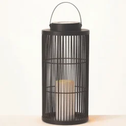 Kirkland's Home Lanterns-Wire Lantern With Solar Powered Led Candle