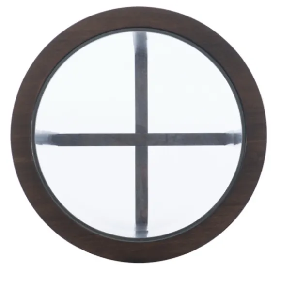 Kirkland's Home Coffee Tables-Wood & Glass Top 3-Pc. Table Set