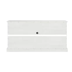 Kirkland's Home Tv Stands & Media Consoles-Wood And Glass 4-Door Media Cabinet