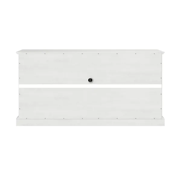 Kirkland's Home Tv Stands & Media Consoles-Wood And Glass 4-Door Media Cabinet