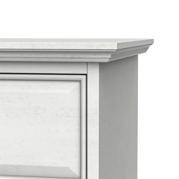 Kirkland's Home Tv Stands & Media Consoles-Wood And Glass 4-Door Media Cabinet