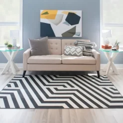 Kirkland's Home Accent & End Tables-Wood And Glass Top X-Base Accent Table