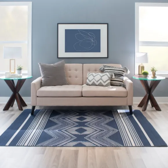 Kirkland's Home Accent & End Tables-Wood And Glass Top X-Base Accent Table